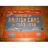 AUTOMOBILIA - A Floyd Clymer Catalog of British Cars of 1949-1950 - some damage to cover but
