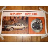 STUDEBAKER / BENDIX (1960s) Promotional Poster - circa 1960s (40" x 23") Rolled