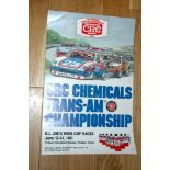 CRC CHEMICALS TRANS-AM (1981)Championship Advertising Poster. Rolled