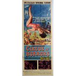 CIRCUS OF HorrorS (1960) Insert (Anton Diffring, Erika Remberg) 36 x 14in. (91 x 36cm) Folded