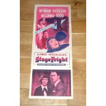 STAGE FRIGHT (1950) US Insert (36" x 14") (14" x 36") Alfred Hitchcock Thriller featuring Marlene