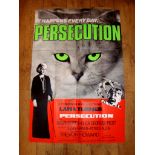 PERSECUTION (1974) UK One Sheet (27" x 40") Folded Movie Poster