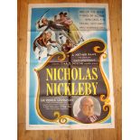 NICHOLAS NICKLEBY (1948) (Sir Cedric Hardwicke) - US One Sheet (27" x 41") . Ealing Films Folded