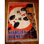 SHERLOCK HOLMES LA VALLE DEL TERRORE (1963) (Valley of Fear) - Italian Four Foglio Folded