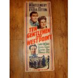 TEN GENTLEMEN FROM WEST POINT (1942) US Insert. Slight tape burns. Folded