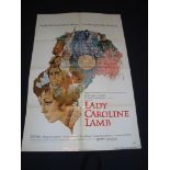 LADY CAROLINE LAMB (1973) - US One Sheet Movie Poster - Folded. Fair