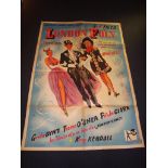 LONDON FOLY (1946) - Sid Field, Petula Clark - French Grande Film Poster - Folded. Fair