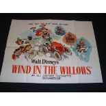 WIND IN THE WILLOWS (1988) UK Quad Film Poster - Folded. Fine