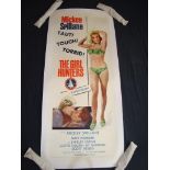 THE GIRL HUNTERS (1963) - Micky Spillane - US Insert Movie Poster - Linen Backed. Good