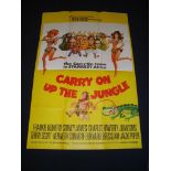 CARRY ON UP THE JUNGLE (1970) - UK / International One Sheet Movie Poster - Folded. Fine