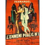 L'ENNEMI PUBLIC No. 1 - 'MOST WANTED' (1953) - 45" x 62" (114.5 x 157.5) - French Grande Movie