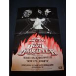 TO THE DEVIL A DAUGHTER (1976) - Christopher Lee - UK One Sheet Movie Poster - Folded. Fine