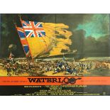 WATERLOO (1970) - 30" x 40" (76 x 101.5 cm) - UK Quad Film Poster - Very Fine minus - Folded (as