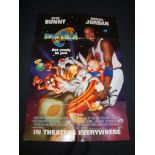 SPACE JAM (1996) - Bugs Bunny and Michael Jordan - US One Sheet Movie Poster - Folded. Fair to Good