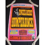 LONDON PALLADIUM ADVERTISING POSTER: Engelbert Humperdink- Rolled. Good