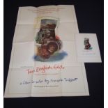 TWO ENGLISH GIRLS (1971) - US One Sheet Movie Poster plus advertising card - Folded. Fair (2)