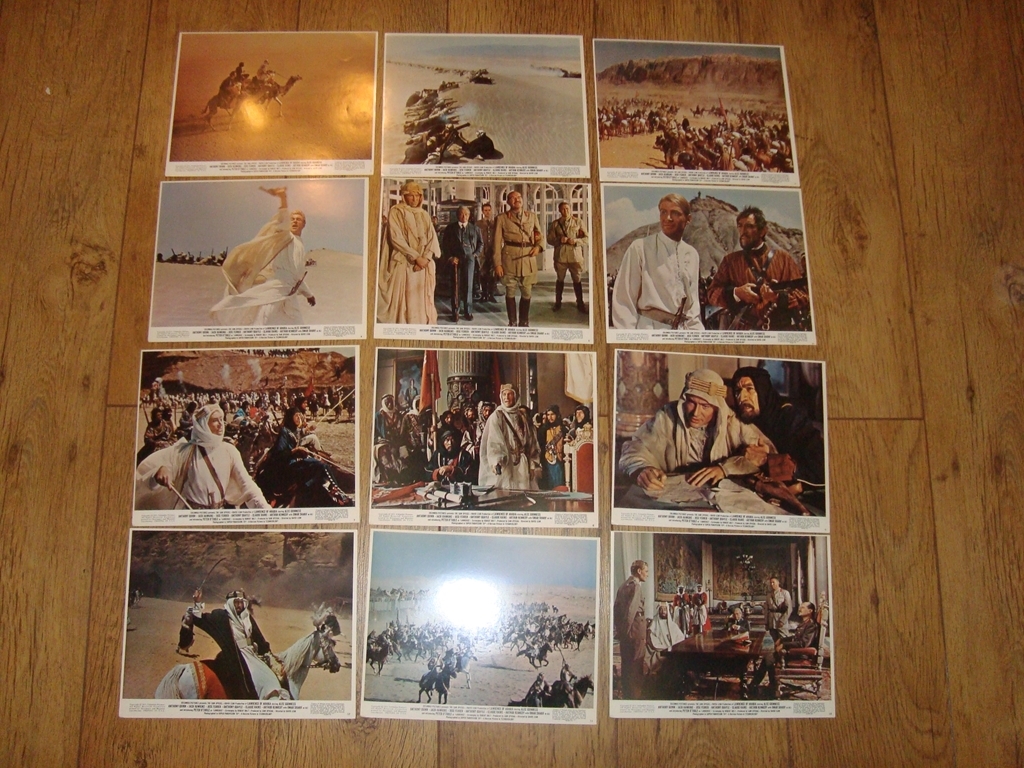 LAWRENCE OF ARABIA (1962) Set of twelve UK Front of House Stills (from 1971 re-release)