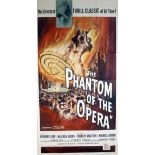 THE PHANTOM OF THE OPERA (1962) - 41" x 79" (104 x 201 cm) - US Three Sheet Movie Poster - Reynold