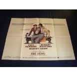 THE STING (1973) - UK Quad Film Poster - Folded. Fine