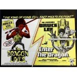THE DRAGON LIVES - ENTER THE DRAGON (1974) - 30" x 40" (76 x 101.5 cm) - UK Quad Film Poster -