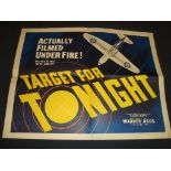 TARGET FOR TONIGHT (1941) (US Half Sheet Movie Poster. Folded. Fair to Good