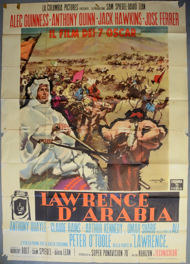 LAWRENCE OF ARABIA (1962) Italian 4 Fogli Film Poster - 78 x 55in (198 x 140cm) (Alec Guinness &