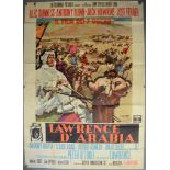 LAWRENCE OF ARABIA (1962) Italian 4 Fogli Film Poster - 78 x 55in (198 x 140cm) (Alec Guinness &