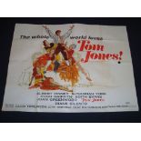 TOM JONES (1963) - UK Quad Movie Poster - Folded. Fair