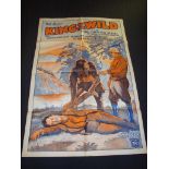 KING OF THE WILD (1931 - 1946 RR) - US One Sheet Movie Poster - Folded. Good