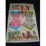 HOW TO STUFF A WILD BIKINI (1965) - US One Sheet Movie Poster - Folded. Fair to Good