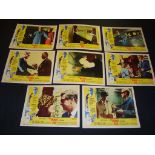 THE IPCRESS FILE (1965) - Michael Caine - Complete set of 8 US Movie Lobby Cards. Good