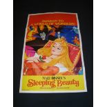 SLEEPING BEAUTY (1959) - 1970s re-release - UK Double Crown - Folded. Fine