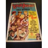FIRST ROUNDUP (1934 - 1951 RR) - Little Rascals - US One Sheet Movie Poster - Folded. Good
