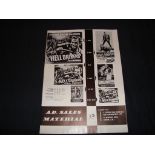 HELLDRIVERS (1957)Ad Sales Book - Flat. Fine
