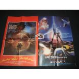 TRON / SOMETHING WICKED THIS WAY COMES (1983) - Double Bill - UK Quad Film Poster Folded. Fine