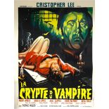 TERROR IN THE CRYPT - "LA CRYPTE DU VAMPIRE" (1963) - 45" x 62" (114.5 x 157.5) - French Grande