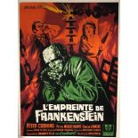 THE EVIL OF FRANKENSTEIN (1966 RR) - 45" x 62" (114.5 x 157.5) - French Grande Movie Poster