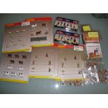 A quantity of figure accessory packs and unboxed figures by Hornby, Bachman, Preiser etc as lotted -