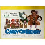 CARRY ON HENRY (1971) - 30" x 40" (76 x 101.5 cm) - UK Quad Film Poster - Printed in England by