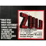 ZULU (1964 - 1970 RR) - 30" x 40" (76 x 101.5 cm) - UK Quad Film Poster - Very Fine plus - Folded (