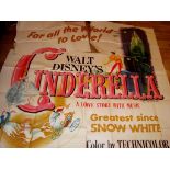 CINDERELLA (1950) US Six Sheet Movie Poster (81" x 81"). Very rare first release six Sheet Movie