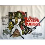 THE LEGEND OF THE SEVEN GOLDEN VAMPIRES (1974) 30" x 40" (76 x 101.5 cm) - UK Quad Film Poster -
