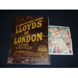 LLOYDS OF LONDON (1936) - US Movie Campaign Book together with a French Campaign Book - Folded.