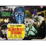 THE BLOOD BEAST TERROR (1967) - 30" x 40" (76 x 101.5 cm) - UK Quad Film Poster - Fine plus - Folded