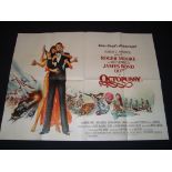 OCTOPUSSY (1983) - UK Quad Film Poster - Folded. Fine