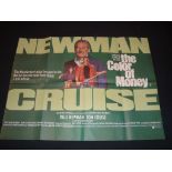 THE COLOR OF MONEY (1986) - Tom Cruise, Paul Newman - UK Quad Film Poster - Folded. Fine