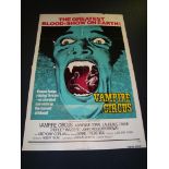 VAMPIRE CIRCUS (1972) - US One Sheet Movie Poster - Folded. Fair