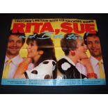 RITA, SUE AND BOB TOO (1987) - UK Quad Film Poster - Folded. Good