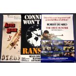 BRITISH ONE Sheet Movie Poster Lot x 3 - ACES HIGH (1976), RANSOM (1970's), THE DEER HUNTER (1978) -