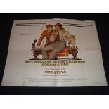 THE STING (1974) - Robert Redford and Paul Newman - US Half Sheet Movie Poster - Folded. Fair